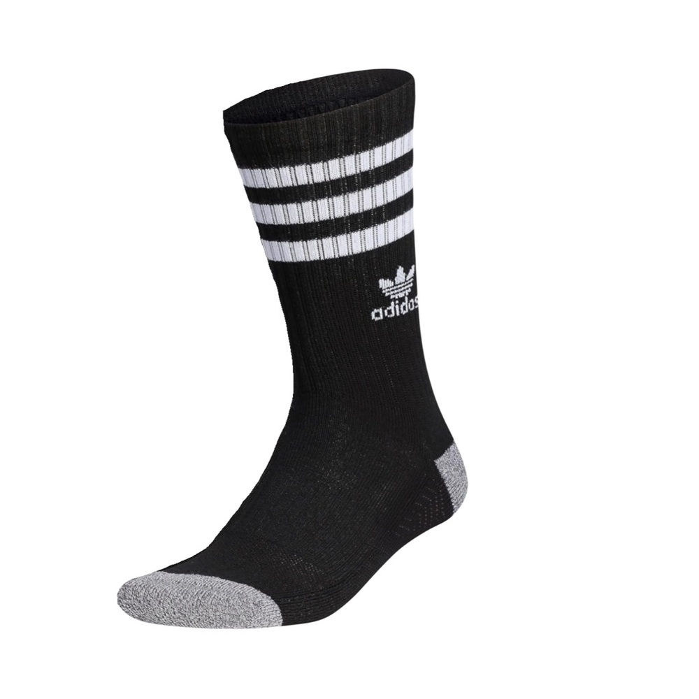 Adidas Recycled Originals Roller Mens 1pk White/Black Crew Socks 6-12